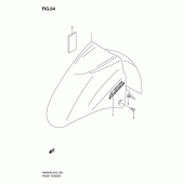 Схема узла: Переднее крыло (Model k6) для Suzuki AN650 Burgman (EU analogue of SkyWave)