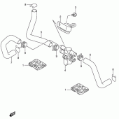 Схема вузла: Система індукції повітря для Suzuki GSX-R600