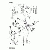 Схема вузла: Електропроводка (Dl650k7/u3k7) для Suzuki DL650 V-Strom