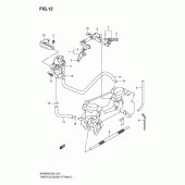 Схема узла: Топливная рейка & Инжектор для Suzuki SV650