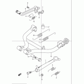 Схема вузла: Підставка для Suzuki GSF1200 Bandit