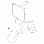 Схема вузла: Переднє крило для Suzuki RM250