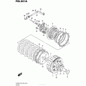Схема вузла: Зчеплення Suzuki LS650 Boulevard S40