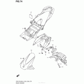 Схема вузла: Rear Fender (Gsx-R1000L4 E28) для Suzuki GSX-R1000