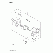 Схема узла: Водяной насос для Suzuki GSR750