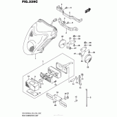 Схема узла: Задний фонарь (Стоп-сигнал) (Gsx1300Ral6 E33) для Suzuki GSX1300 Hayabusa