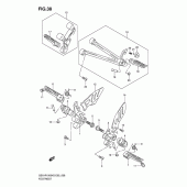 Схема узла: Подножки для Suzuki GSX-R1000
