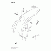 Схема вузла: Заднє крило для Suzuki RM250