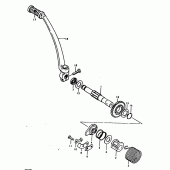 Схема узла: Кикстартер для Suzuki TS125