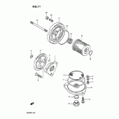 Схема узла: Масляный насос для Suzuki DR200 DR200