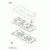 Схема вузла: Клапанна кришка Suzuki GSX-R750