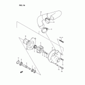 Схема вузла: Водяний насос Suzuki GSX-R750