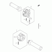Схема вузла: Пульт управління рульовий для Suzuki GSF650 Bandit S