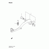 Схема узла: Лапка тормоза для Suzuki RM-Z250