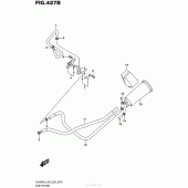 Схема вузла: Система вентиляції бензобака (Dl650Xal6 E33) для Suzuki DL650 V-Strom