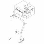 Схема вузла: Передній гальмівний циліндр Suzuki DR200 DR200SE