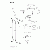 Схема вузла: Кермо & Тросики для Suzuki GSF1200 Bandit