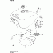 Схема узла: Топливный бак (Vz800L3 E28) для Suzuki VZ800 Boulevard M50