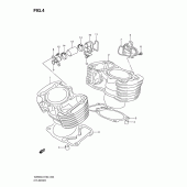 Схема вузла: Циліндр для Suzuki VZ800 Intruder M800/Boulevard M50