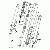 Схема узла: Передняя вилка (Model l) для Suzuki GSX-R750