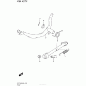 Схема узла: Подставка для Suzuki DR-Z70