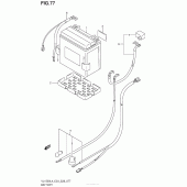 Схема узла: Аккумулятор для Suzuki VL1500 Boulevard C90