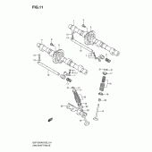 Схема вузла: Розподільний вал & Клапан для Suzuki GSF1200 Bandit