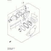 Схема узла: Воздушный фильтр для Suzuki DR-Z250
