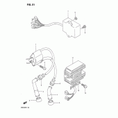 Схема вузла: Електроустаткування для Suzuki DR650 DR650R