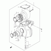 Схема узла: Воздушный фильтр для Suzuki DR200 DR200SE