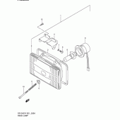Схема вузла: Фара (Model k2/k3/k4) для Suzuki DR-Z400