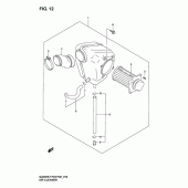 Схема узла: Воздушный фильтр для Suzuki GZ250 Marauder
