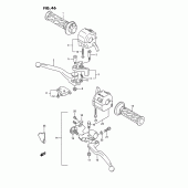 Схема вузла: Пульт управління рульовий для Suzuki GSX-R750