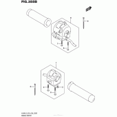 Схема вузла: Пульт управління рульовий (Vl800L5 E33) для Suzuki VL800 Boulevard C50T