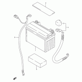 Схема вузла: Акумулятор для Suzuki GSX600 Katana