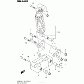 Схема узла: Рычаг прогрессии (Gsx-R1000Al7 E03) для Suzuki GSX-R1000