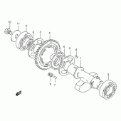 Схема вузла: Балансувальний вал для Suzuki GZ250 Marauder