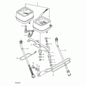 Схема узла: Спидометр тахометр для Suzuki TS250