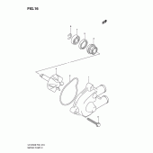 Схема узла: Водяной насос для Suzuki UX125 Sixteen