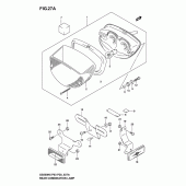 Схема узла: Задний фонарь (Стоп-сигнал) (Model k4/k5/k6) для Suzuki GS500