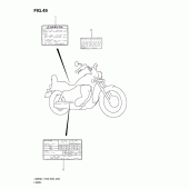 Схема узла: Наклейки (Ls650l1 e3) для Suzuki LS650 Boulevard S40