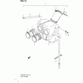 Схема узла: Воздушный фильтр для Suzuki GS500