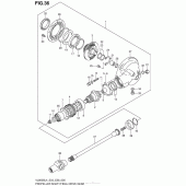Схема вузла: Редуктор & Карданний вал Suzuki VL800 Boulevard C50 BOSS