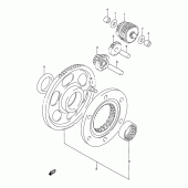 Схема узла: Привод стартера для Suzuki DR800