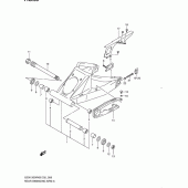 Схема узла: Задний рычаг подвески для Suzuki GSX1300 Hayabusa