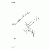 Схема вузла: Кронштейн заднього крила Suzuki VLR1800 Intruder C1800R/ Boulevard C109R