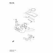 Схема вузла: Бардачок & Інструмент (Gsf650ul2 e21) для Suzuki GSF650 Bandit S