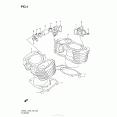 Схема вузла: Циліндр для Suzuki VZ800 Boulevard M50