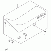 Схема вузла: Сидіння (Model k5 e6, e24) для Suzuki DR200 DR200SE
