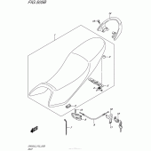 Схема вузла: Seat (Gw250Zl5 P33) для Suzuki GW250 Inazuma